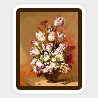 Floral Still Life by Hans Bollongier Sticker